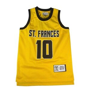 Authentic Classics Angel Reese St. Frances Jersey Gold Black Mens Size XS NWT